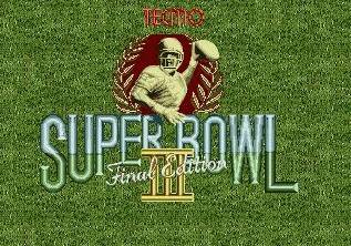 Pantallazo de Tecmo Super Bowl III: Final Edition para Sega Megadrive