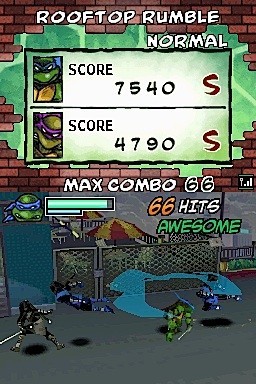 Pantallazo de Teenage Mutant Ninja Turtles: Arcade Attack para Nintendo DS