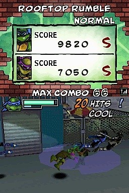 Pantallazo de Teenage Mutant Ninja Turtles: Arcade Attack para Nintendo DS