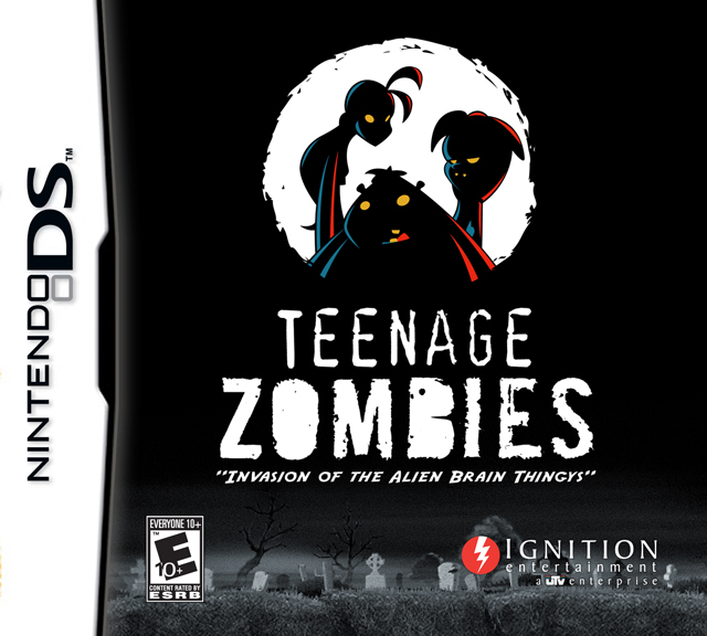 Caratula de Teenage Zombies: Invasion of the Alien Brain Thingys! para Nintendo DS
