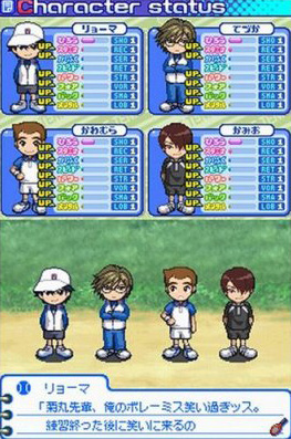 Pantallazo de Tennis no Ôji-Sama Driving Smash! side King (Japonés) para Nintendo DS