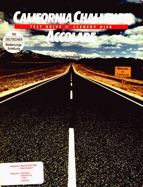 Caratula de Test Drive II Scenery Disk: California Challenge para Atari ST