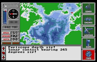 Pantallazo de The Hunt for Red October para Atari ST