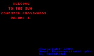 Pantallazo de The Sun Computer Crosswords Volume 1 para Atari ST