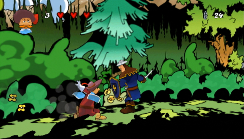 Pantallazo de The Three Musketeers: One for All! para Wii