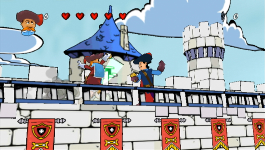 Pantallazo de The Three Musketeers: One for All! para Wii