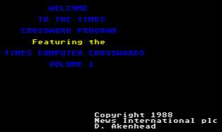 Pantallazo de The Times Computer Crosswords Volume 1 para Atari ST