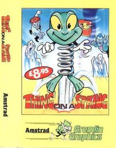 Caratula de Thing On A Spring para Amstrad CPC
