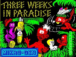 Pantallazo de Three Weeks in Paradise para Spectrum