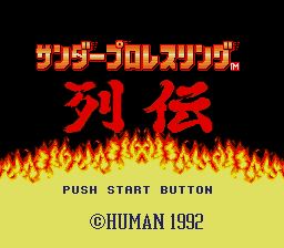 Pantallazo de Thunder Pro Wrestling Retsuden (Japonés) para Sega Megadrive