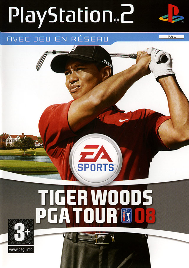 Caratula de Tiger Woods PGA Tour 08 para PlayStation 2