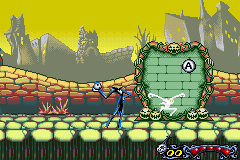Pantallazo de Tim Burton's The Nightmare Before Christmas:The Pumpkin King (Japonés) para Game Boy Advance