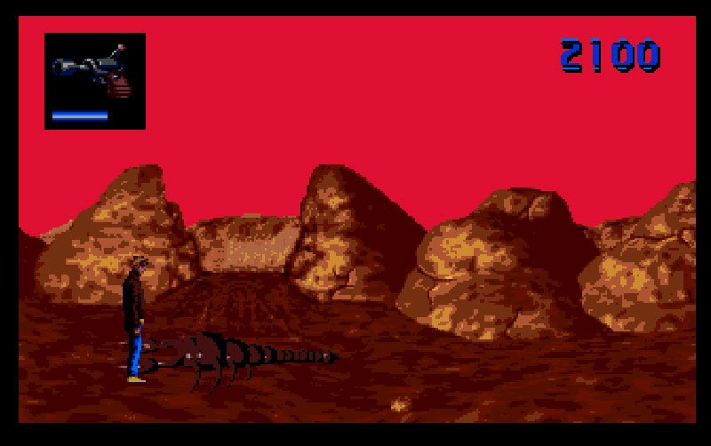 Pantallazo de Time Runners 20: Las Montañas de la Muerte para Amiga