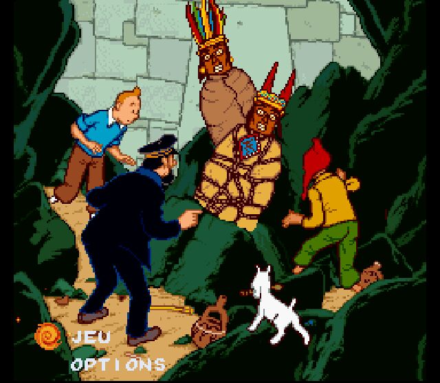Pantallazo de Tin Tin: Prisoners of the Sun (Europa) para Super Nintendo