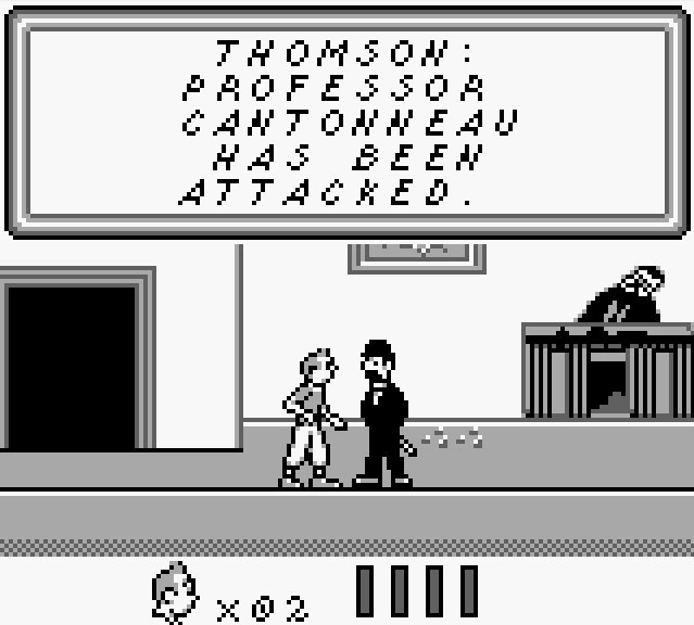 Pantallazo de TinTin - Le Temple du Soleil para Game Boy