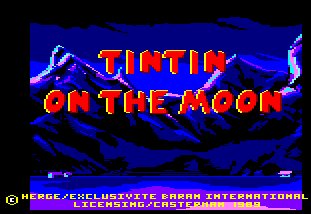 Pantallazo de Tintin On The Moon para Amstrad CPC