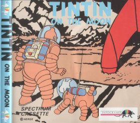 Caratula de Tintin on the Moon para Spectrum