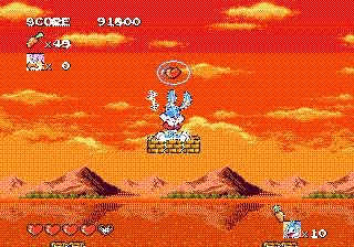 Pantallazo de Tiny Toon Adventures: Buster's Hidden Treasure para Sega Megadrive