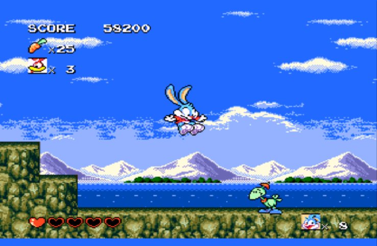 Pantallazo de Tiny Toon Adventures: Buster's Hidden Treasure para Sega Megadrive