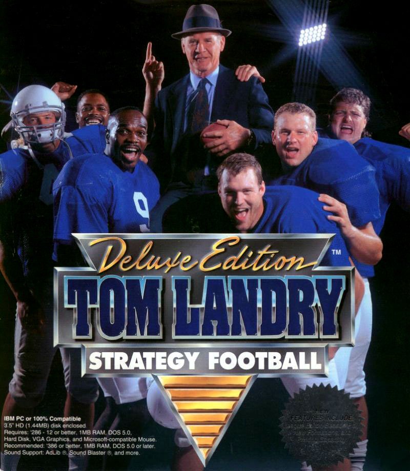 Caratula de Tom Landry Strategy Football Deluxe Edition para PC