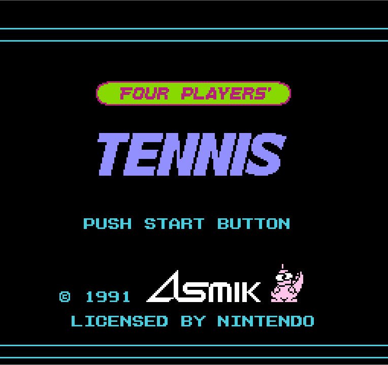 Pantallazo de Top Players' Tennis Featuring Chris Evert & Ivan Lendl para Nintendo (NES)