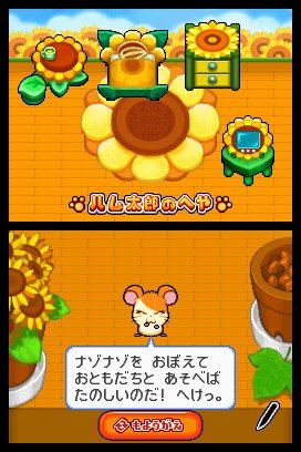 Pantallazo de Tottoko Hamtaro: Nazo Nazo Q Kumonoue no ? Jou (Japonés) para Nintendo DS