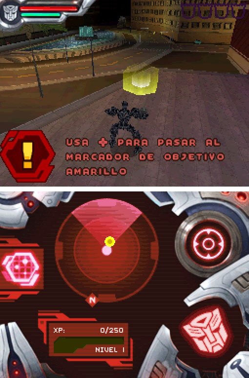 Pantallazo de Transformers The Game : Autobots para Nintendo DS