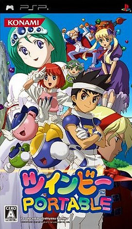 Caratula de Twinbee Portable (Japonés) para PSP