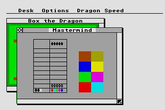 Pantallazo de Two Games: Mastermind y Box the Dragon para Atari ST