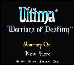 Pantallazo de Ultima: Warriors of Destiny para Nintendo (NES)