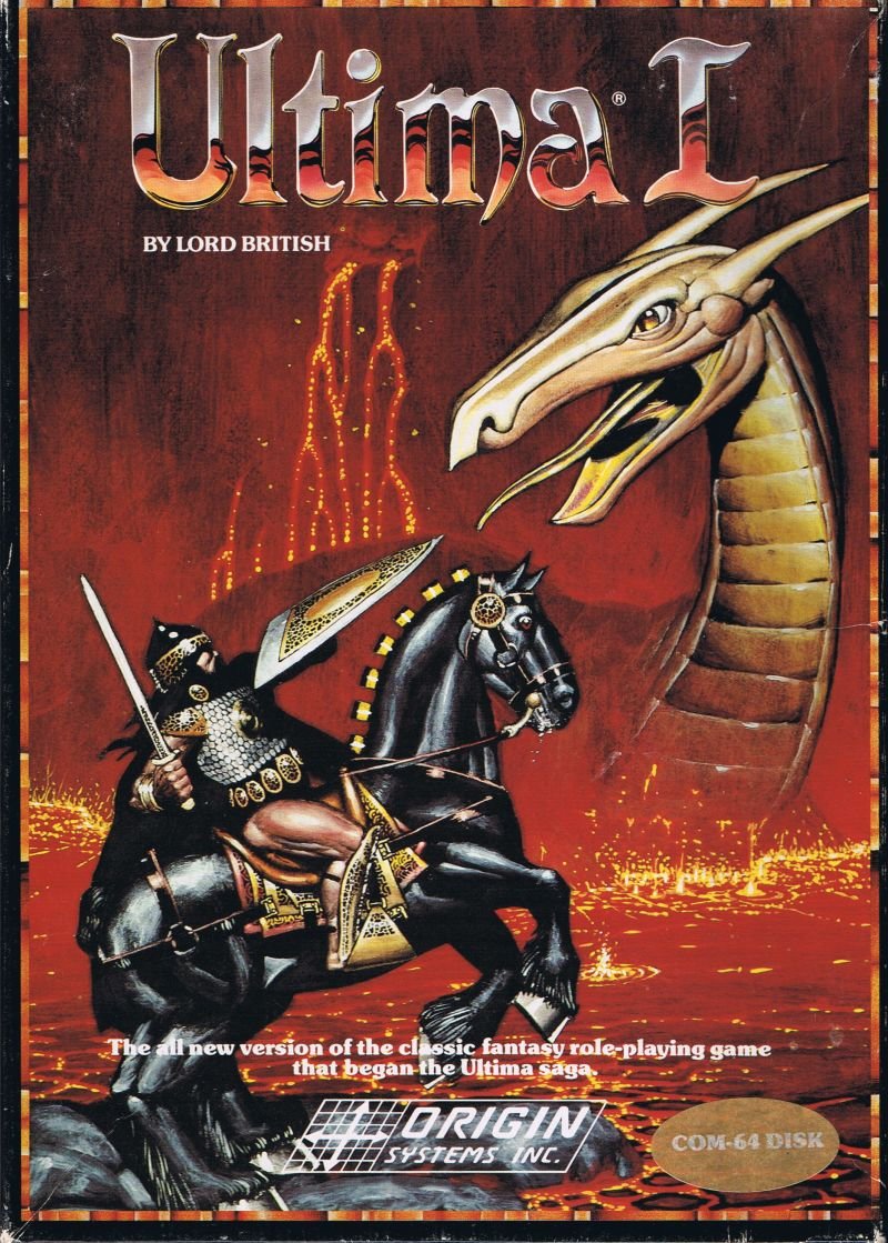 Caratula de Ultima I: The First Age of Darkness para Commodore 64