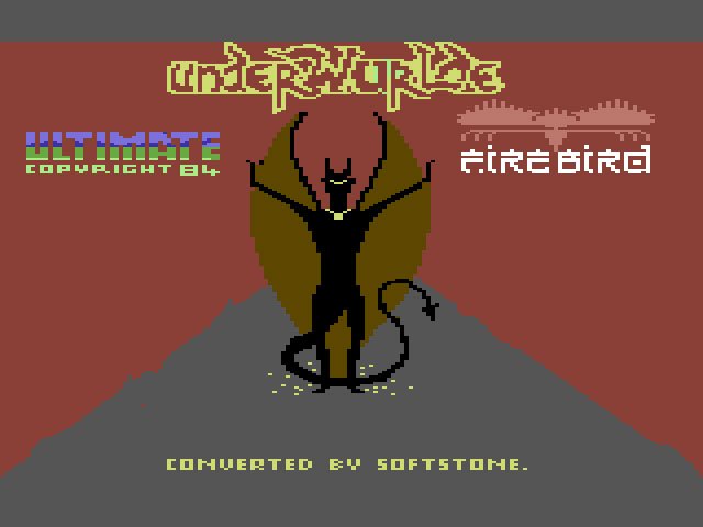 Pantallazo de Underwurlde para Commodore 64