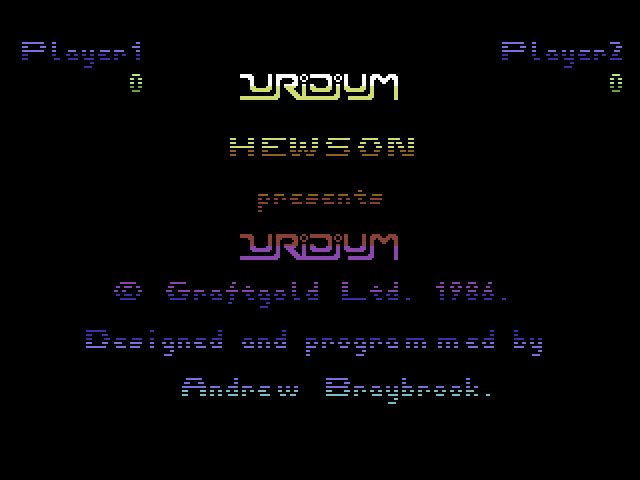 Pantallazo de Uridium para Commodore 64