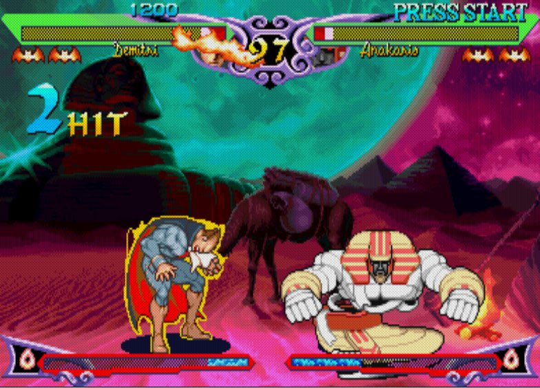 Pantallazo de Vampire Hunter 2: Darkstalkers Revenge para M.A.M.E.