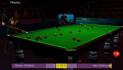 Pantallazo de WSC Real 08: World Snooker Championship para PSP