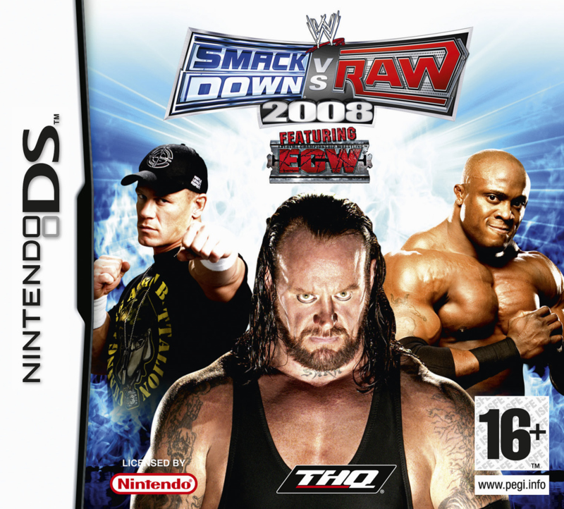 Caratula de WWE SmackDown! vs. RAW 2008 para Nintendo DS