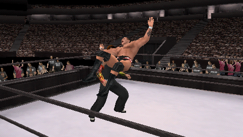 Pantallazo de WWE SmackDown! vs. RAW 2008 para PSP