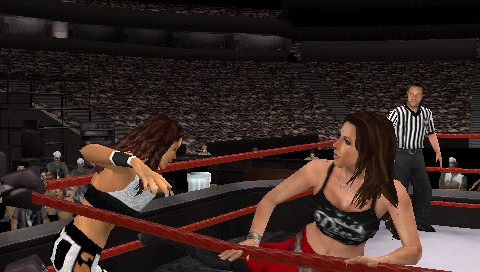 Pantallazo de WWE SmackDown! vs. RAW 2008 para PSP