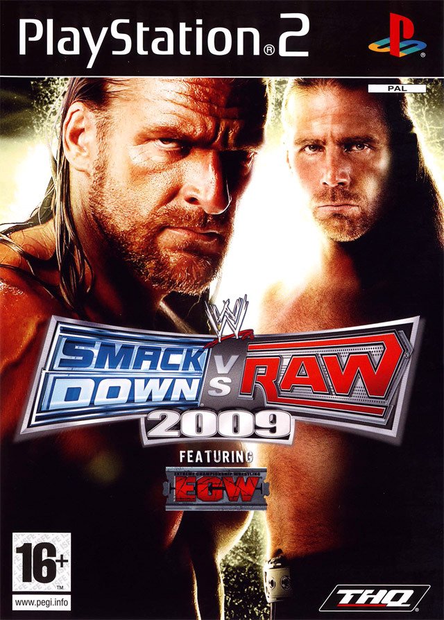 Caratula de WWE SmackDown vs. Raw 2009 para PlayStation 2