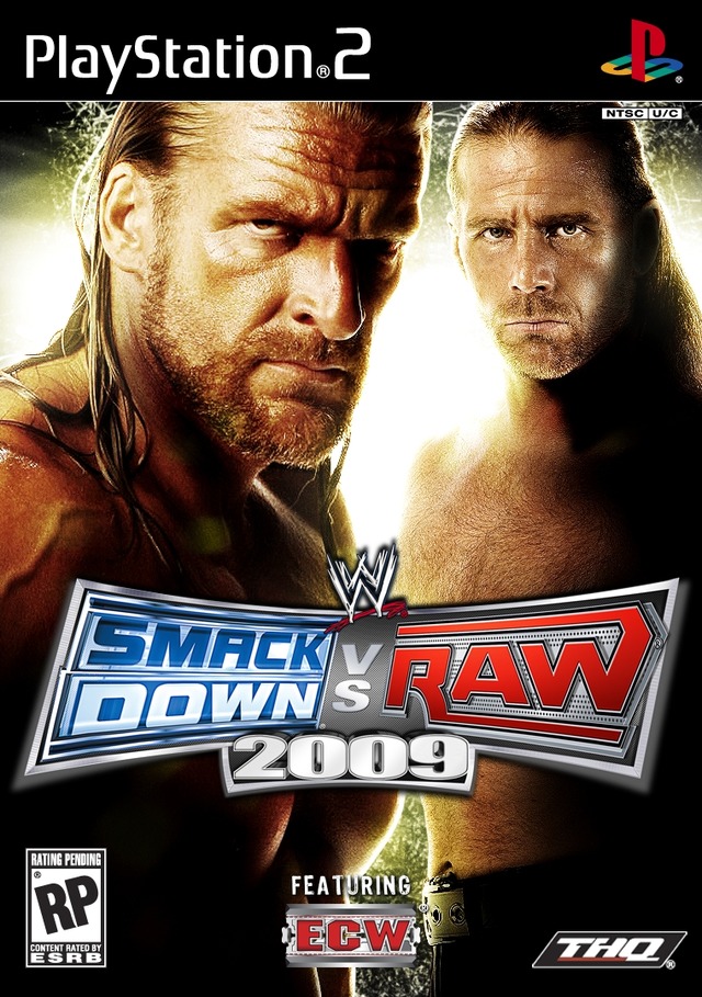 Caratula de WWE SmackDown vs. Raw 2009 para PlayStation 2