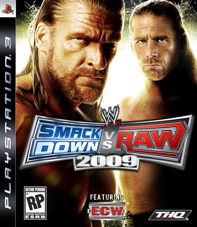 Caratula de WWE SmackDown vs. Raw 2009 para PlayStation 3