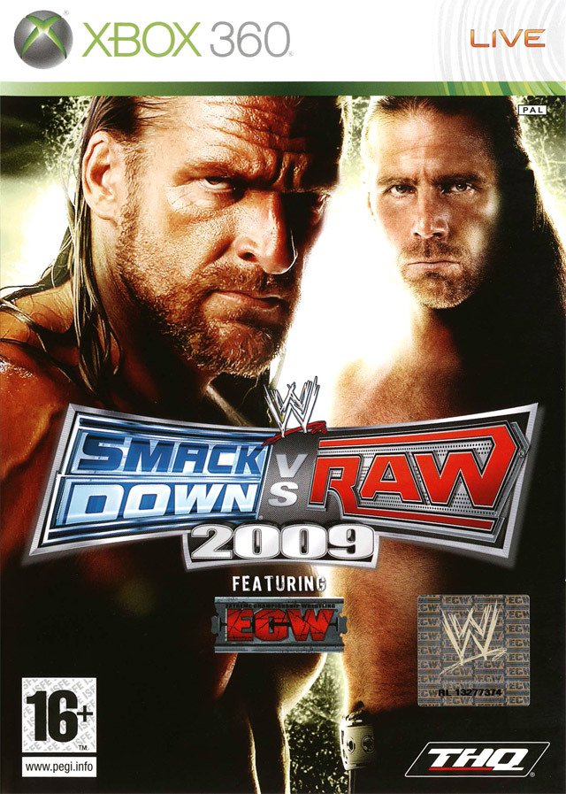 Caratula de WWE SmackDown vs. Raw 2009 para Xbox 360