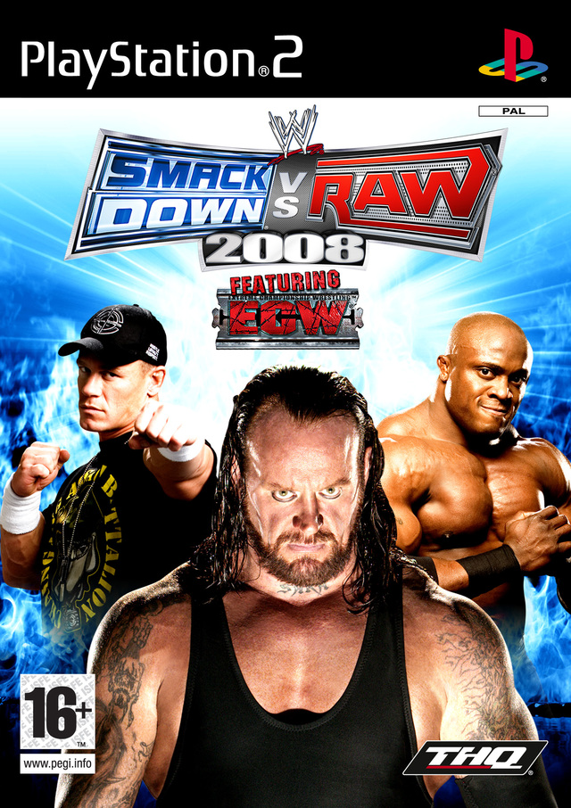 Caratula de WWE Smackdown Vs Raw 2008 para PlayStation 2