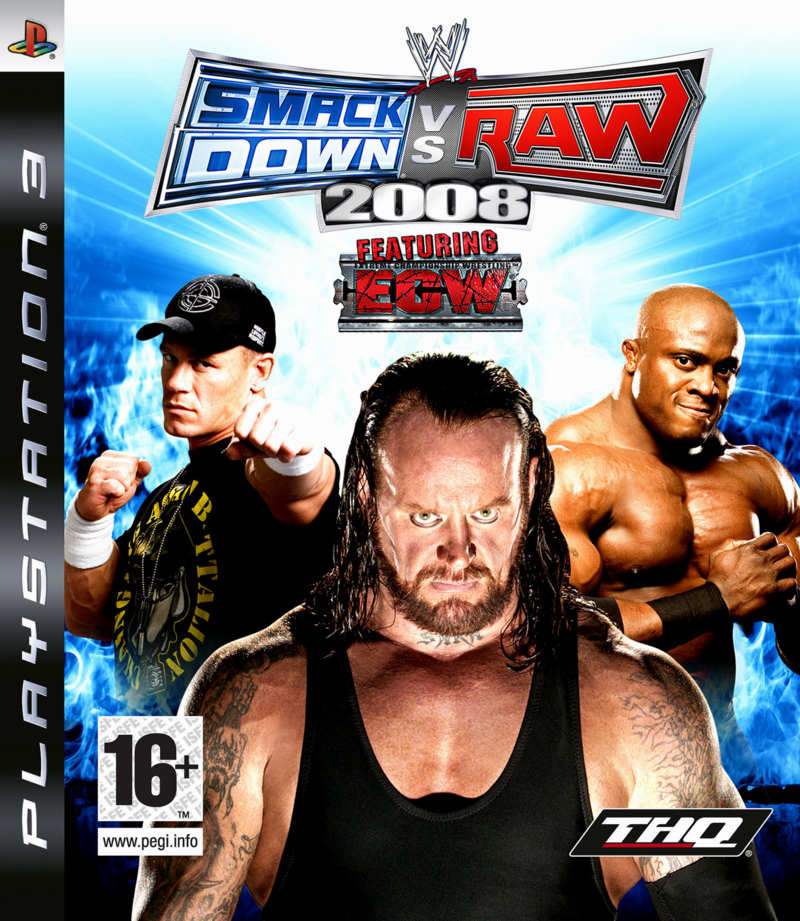 Caratula de WWE Smackdown Vs. Raw 2008 para PlayStation 3