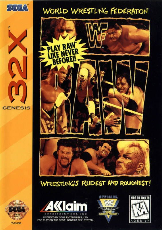 Caratula de WWF Raw para Sega 32x