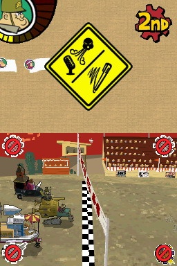 Pantallazo de Wacky Races: Crash & Dash para Nintendo DS