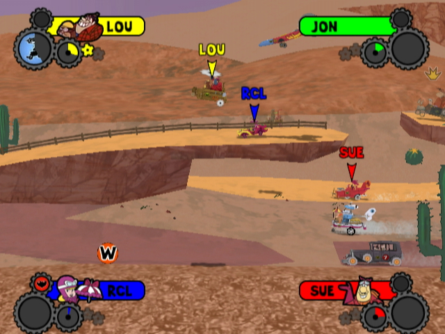 Pantallazo de Wacky Races: Crash & Dash para Wii