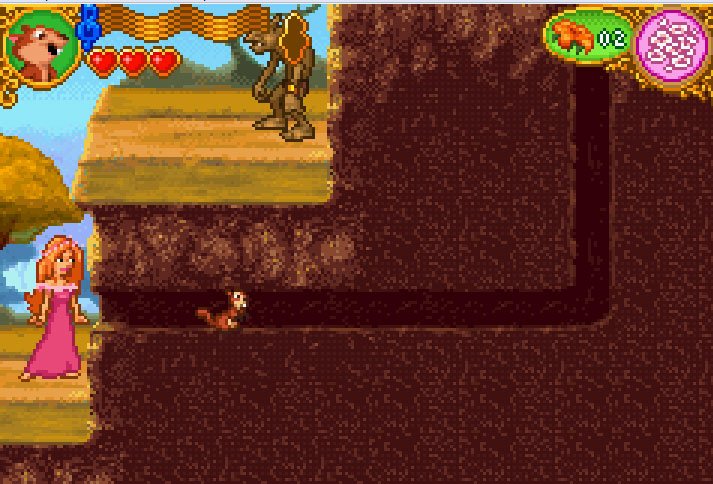 Pantallazo de Walt Disney Pictures Presents Enchanted para Game Boy Advance