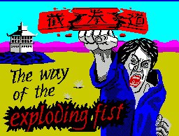 Pantallazo de Way of the Exploding Fist, The para Spectrum