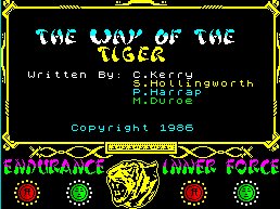 Pantallazo de Way of the Tiger, The para Spectrum
